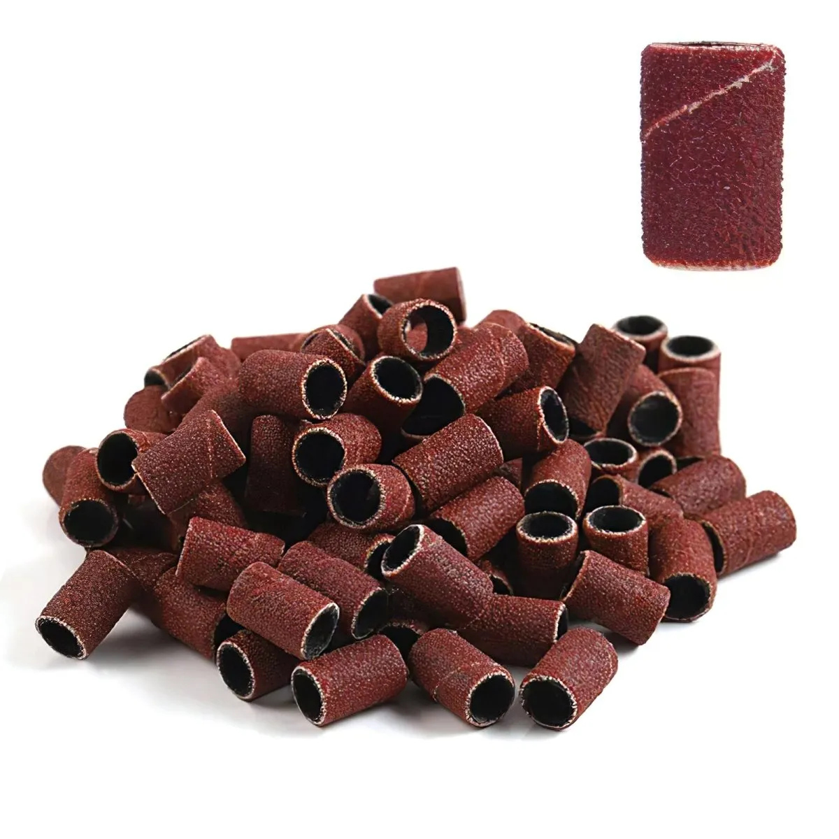 100pcs/pack Nail Art Drill Sanding Bands for Manicure Pedicure Nail Drill Machine with degree 180