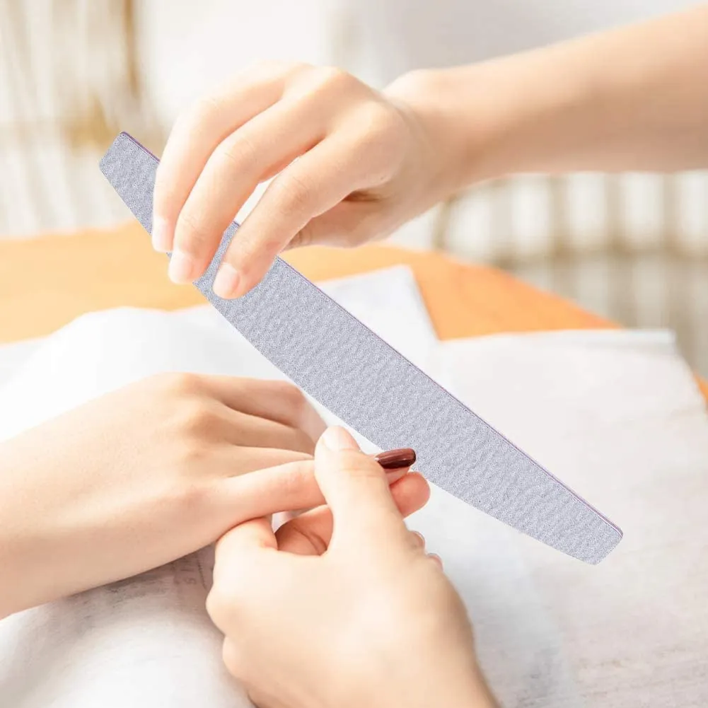 11pcs Double Sided Emery Board Stainless Steel Nail Files
