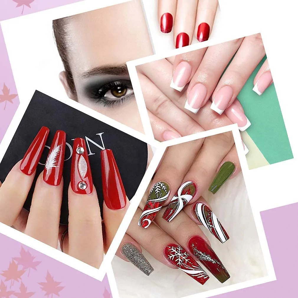11pcs Double Sided Emery Board Stainless Steel Nail Files