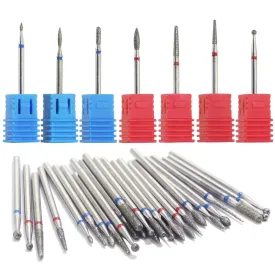 1pcs Diamond Nail Drill Milling Nail Drill Bits Cuticle Cutter for Manicure Nail Files Electric Milling Burr Grinder
