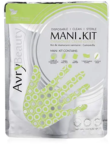 AvryBeauty All-In-One Mani Kit with Chamomile Gloves, 1 ct.
