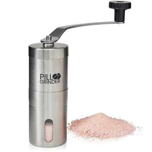 B&C Home Goods Stainless Steel Pill Crusher & Grinder for Kids, Pets