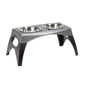 Bergen Elevated Double Pet Feeder - Medium