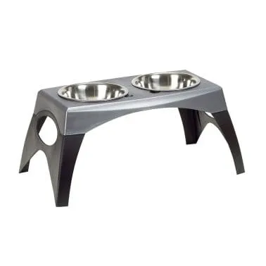 Bergen Elevated Double Pet Feeder - Medium