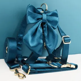 Blue Butterfly Ballet: Personalized Collar, Harness and Leash Set