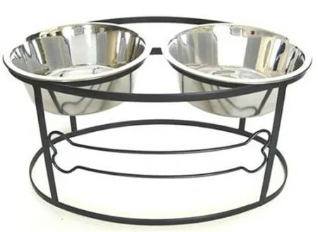 Bone Raised Double Dog Bowl