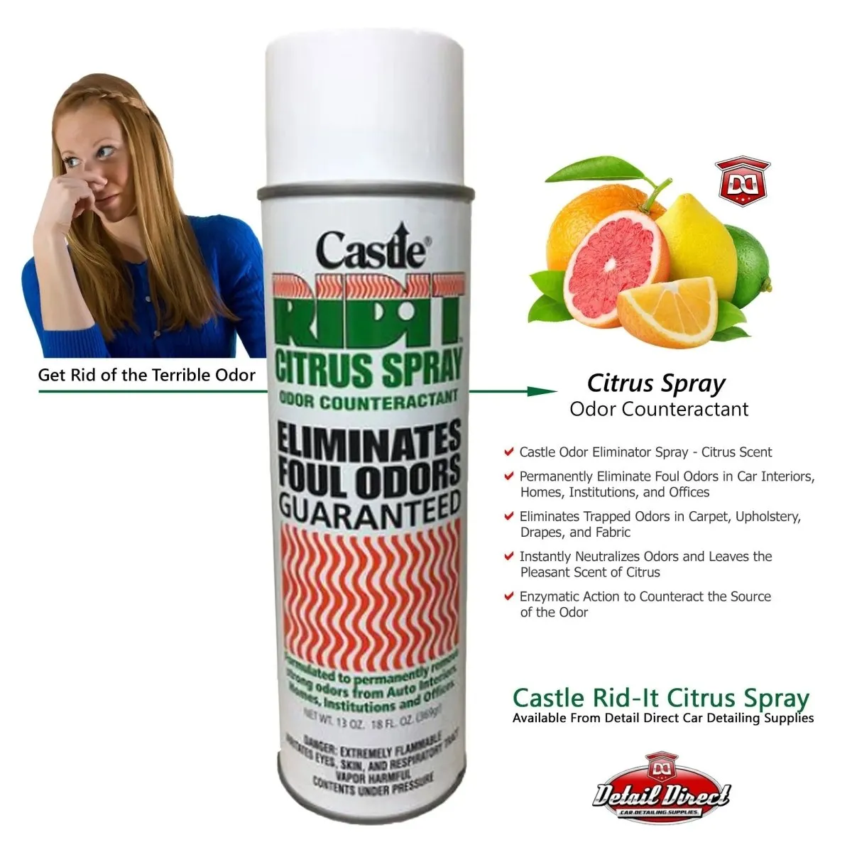 Castle Rid It Odor Eliminator Citrus