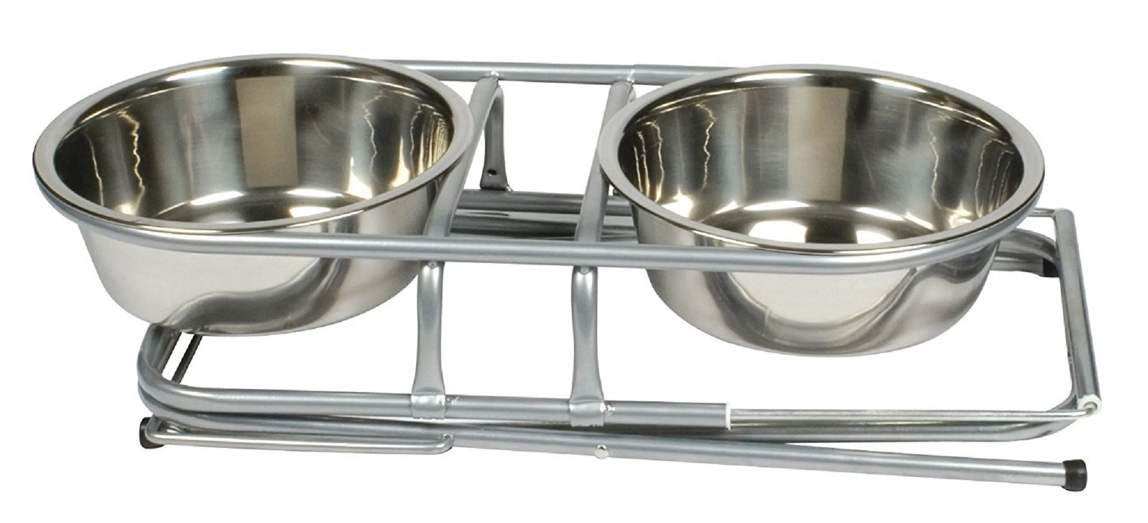 Etna Products Pet Store 3738 3 Step Adjustable Elevated Dog & Cat Bowls