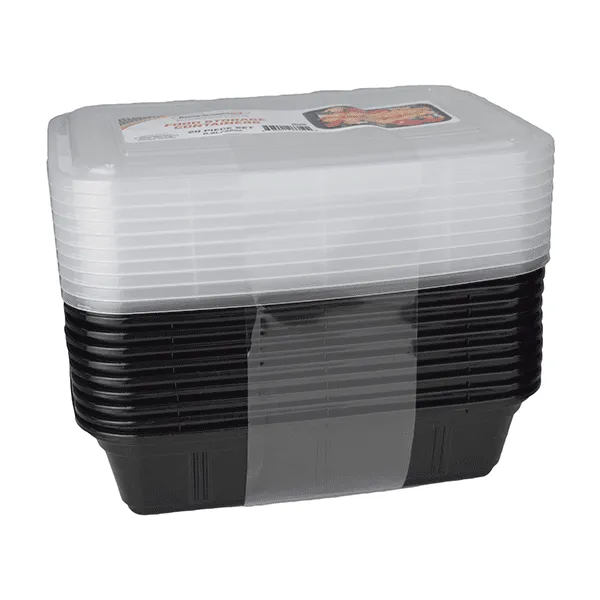 Food Storage Plastic Rectangular Container 10 set 32 oz