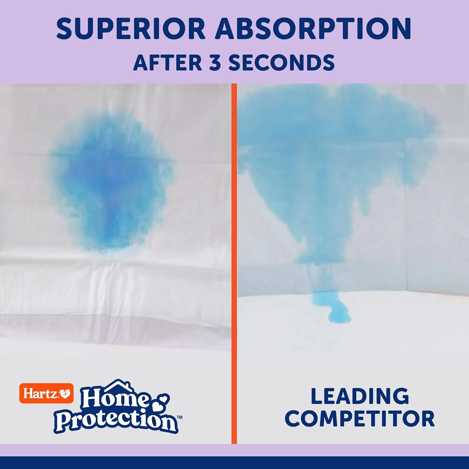 Hartz Home Protection Lavender Scented Dog Pads, 3XL 14 Count, Super Absorbent & Won't Leak, Odor Eliminating