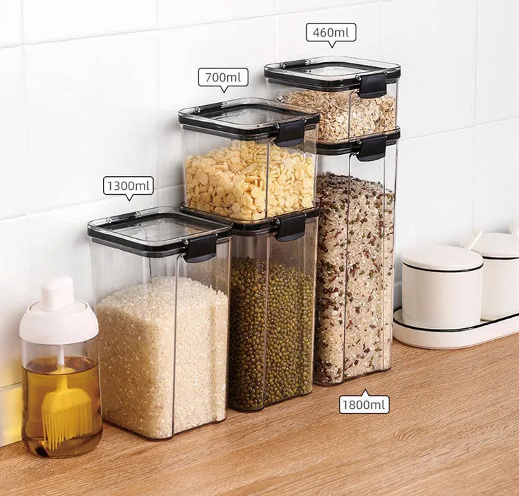 Kitchen Storage Sealed Cans Square Food Preservation Storage Tanks
