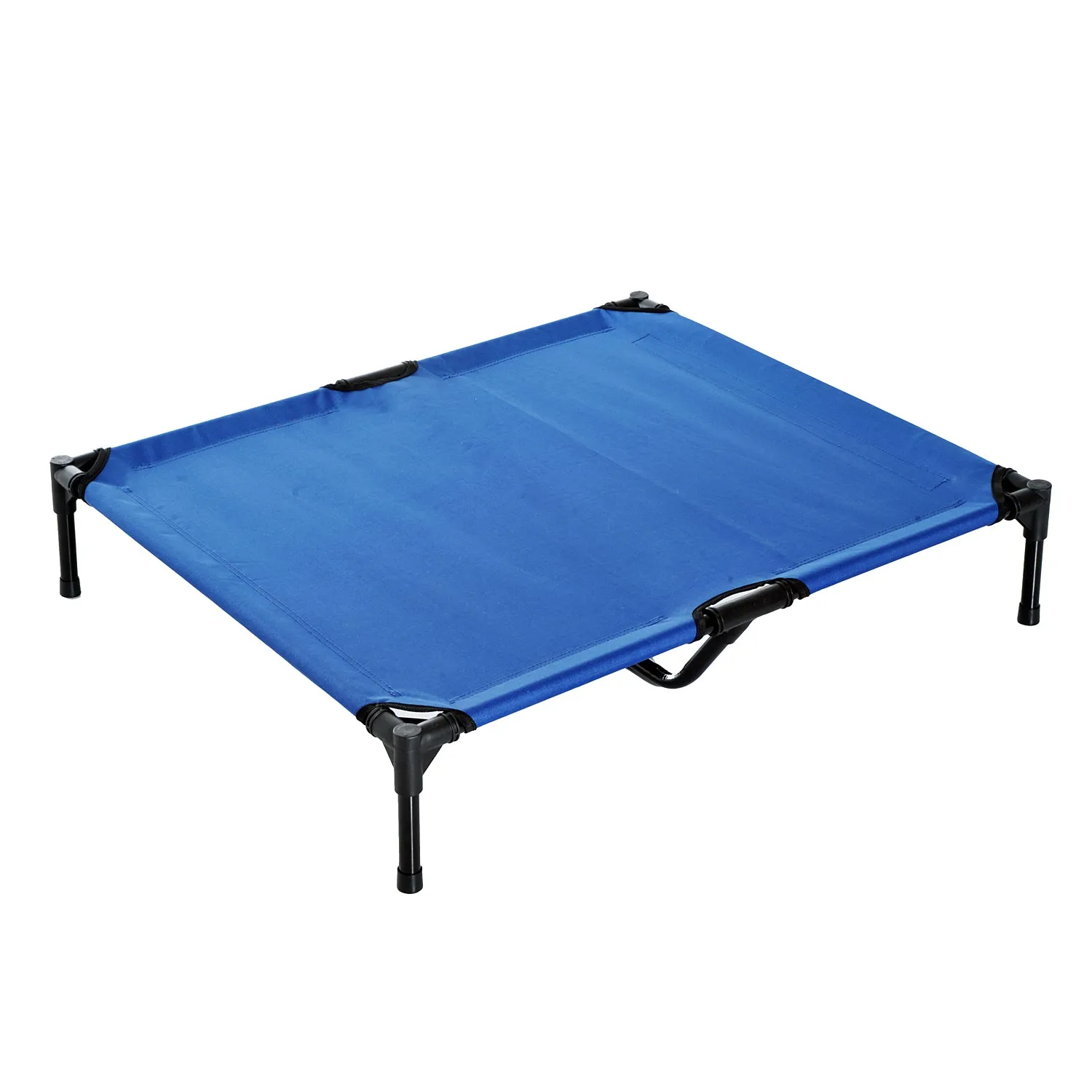 Large Dogs Portable Elevated Fabric Bed for Camping Outdoors Blue
