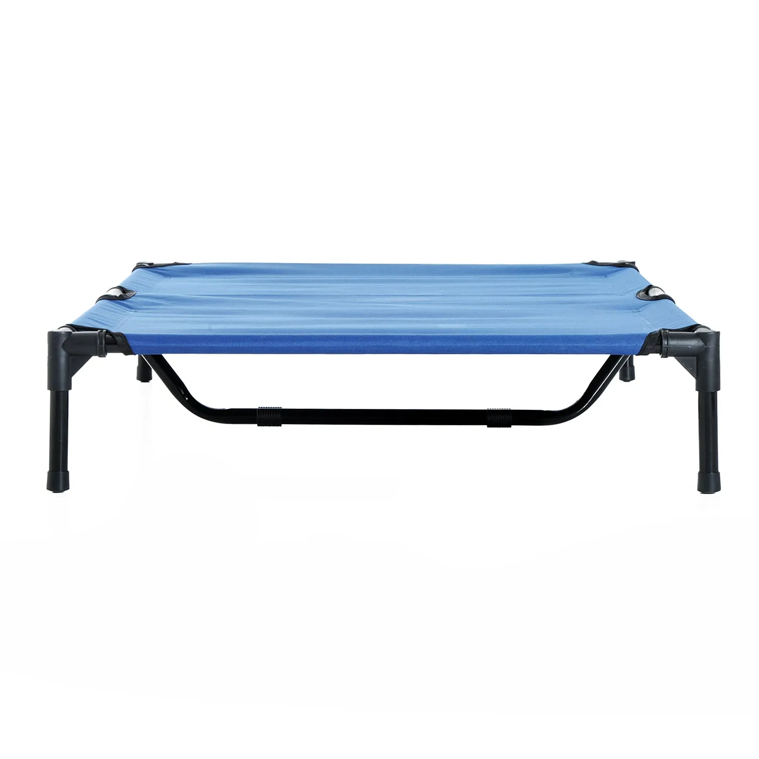 Large Dogs Portable Elevated Fabric Bed for Camping Outdoors Blue