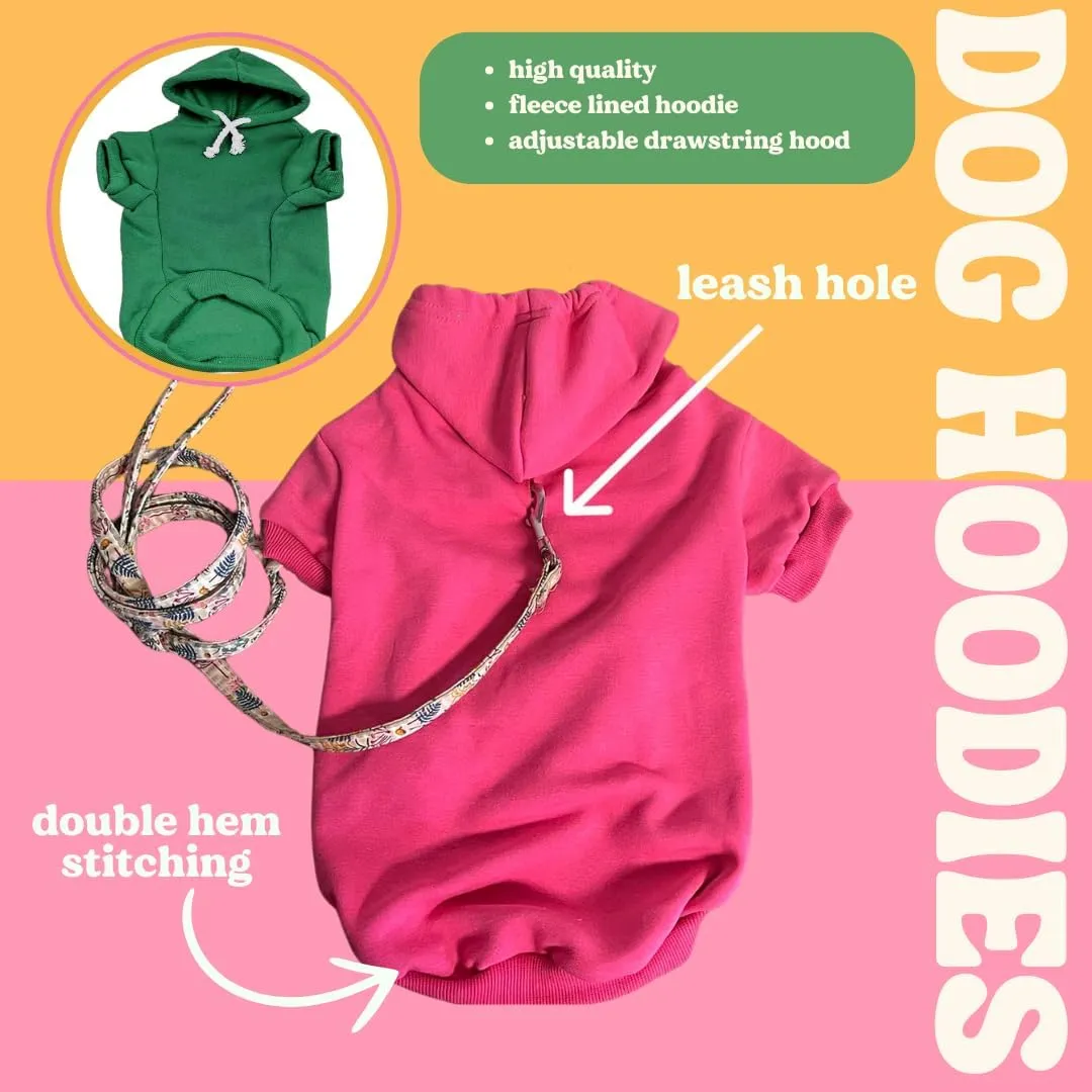 Mama's Boy Dog Hoodie | Fleece Lined |Leash Hole for Mom | Valentine's Day | Prop Photoshoot|Black, Small (6)
