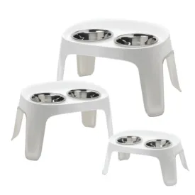 MODERNA SKYBAR ELEVATED FEEDER IN WHITE