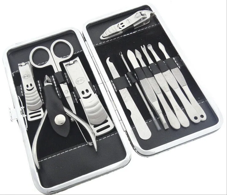 Nail tools sets 12 in 1 Hi-Q nail clippers nail kits pedicure tools stainless steelmanicure set
