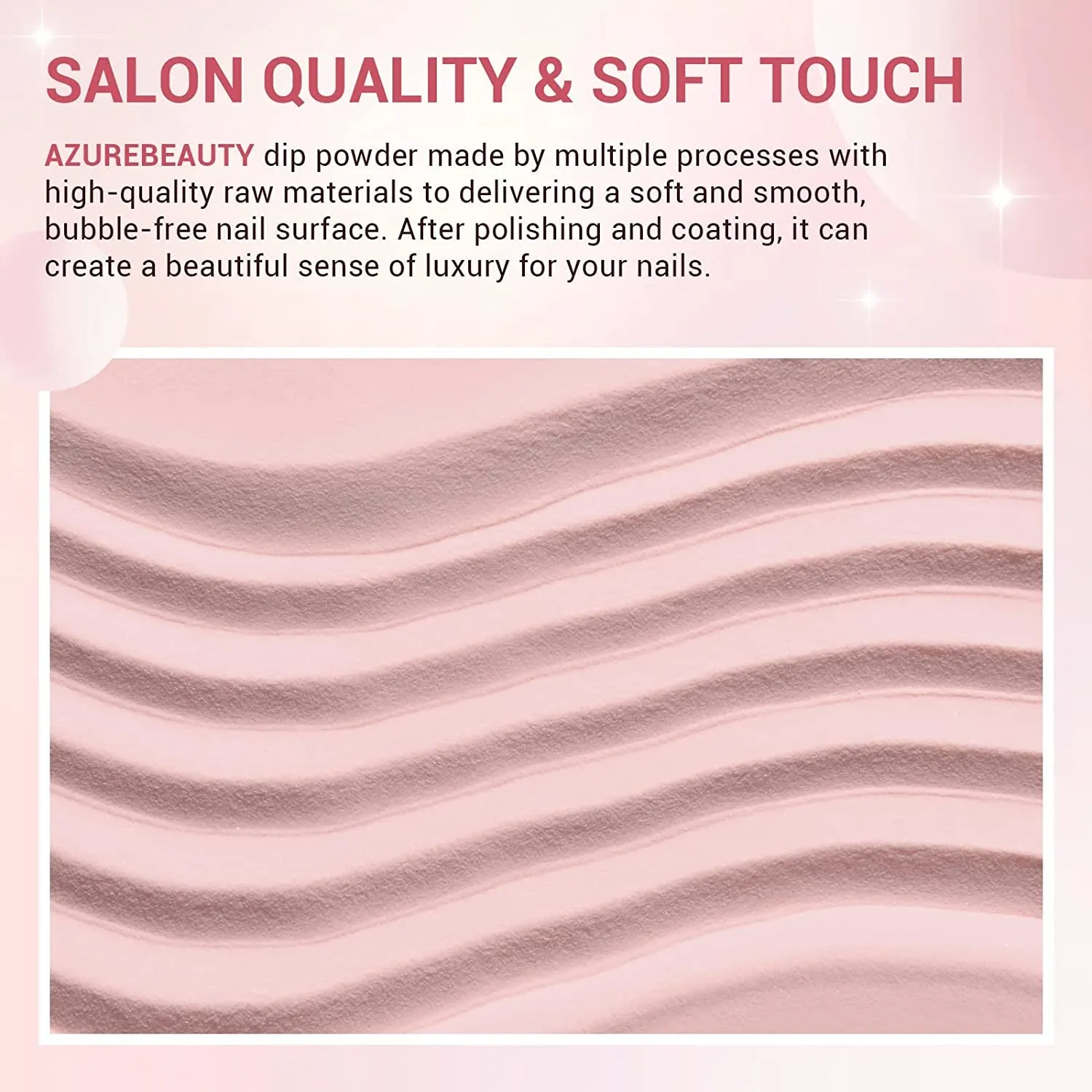 Nude Pink Glitter Dip Powder Nail Kit - 12 PCS DIY Manicure Set with Base, Top Coat & Activator