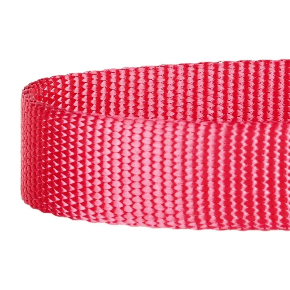 Nylon Personalized Martingale Safety Training Dog Collar Pink Red for Puppy Girl