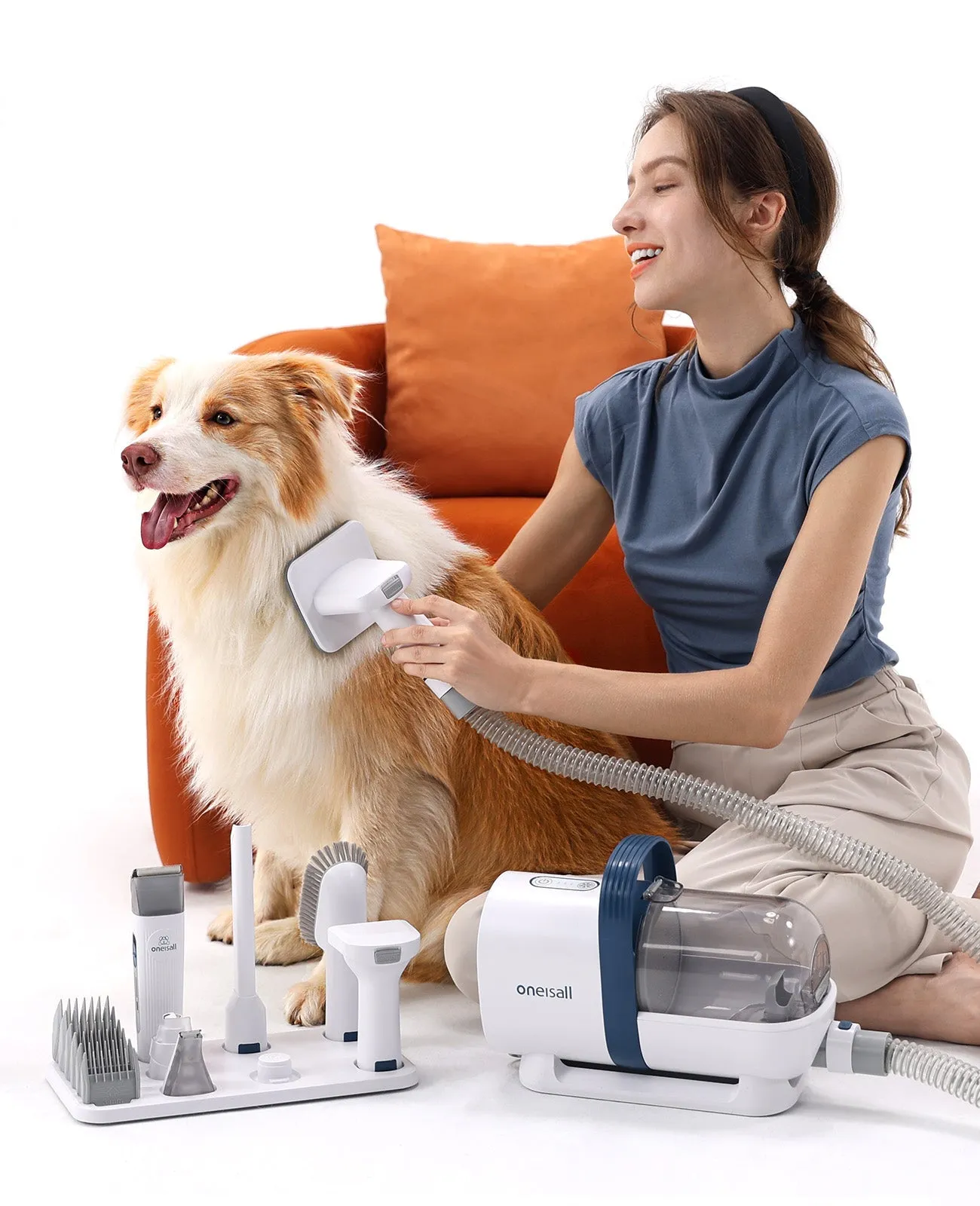 Oneisall LM2 Pet Grooming Vacuum & Nail Grinder Head & Paw Trimmer Replacement Set