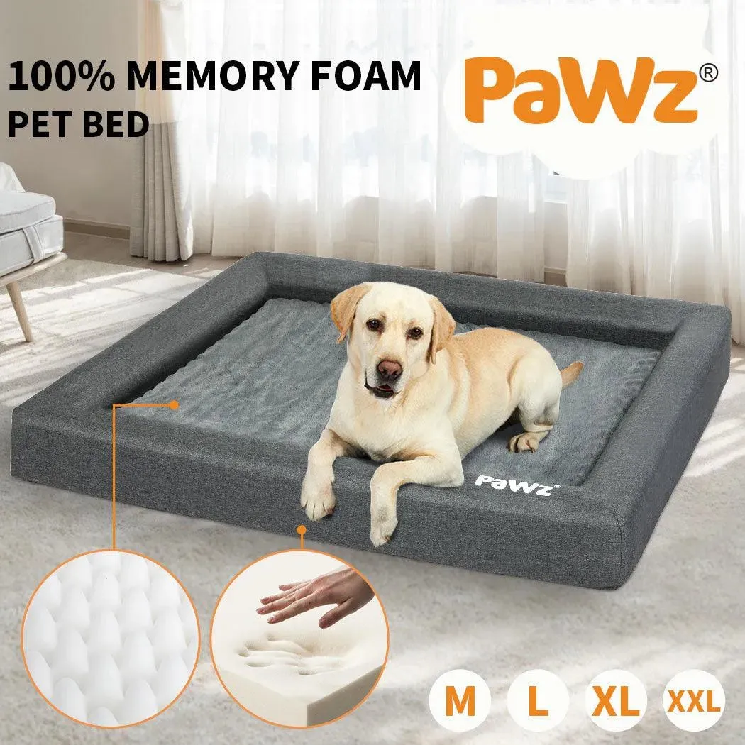 PaWz Premium Memory Foam Calming Dog Bed