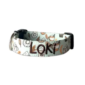 Personalized Dog Collar | Blue Pumpkin Spice Dog Collar | Duke & Fox®