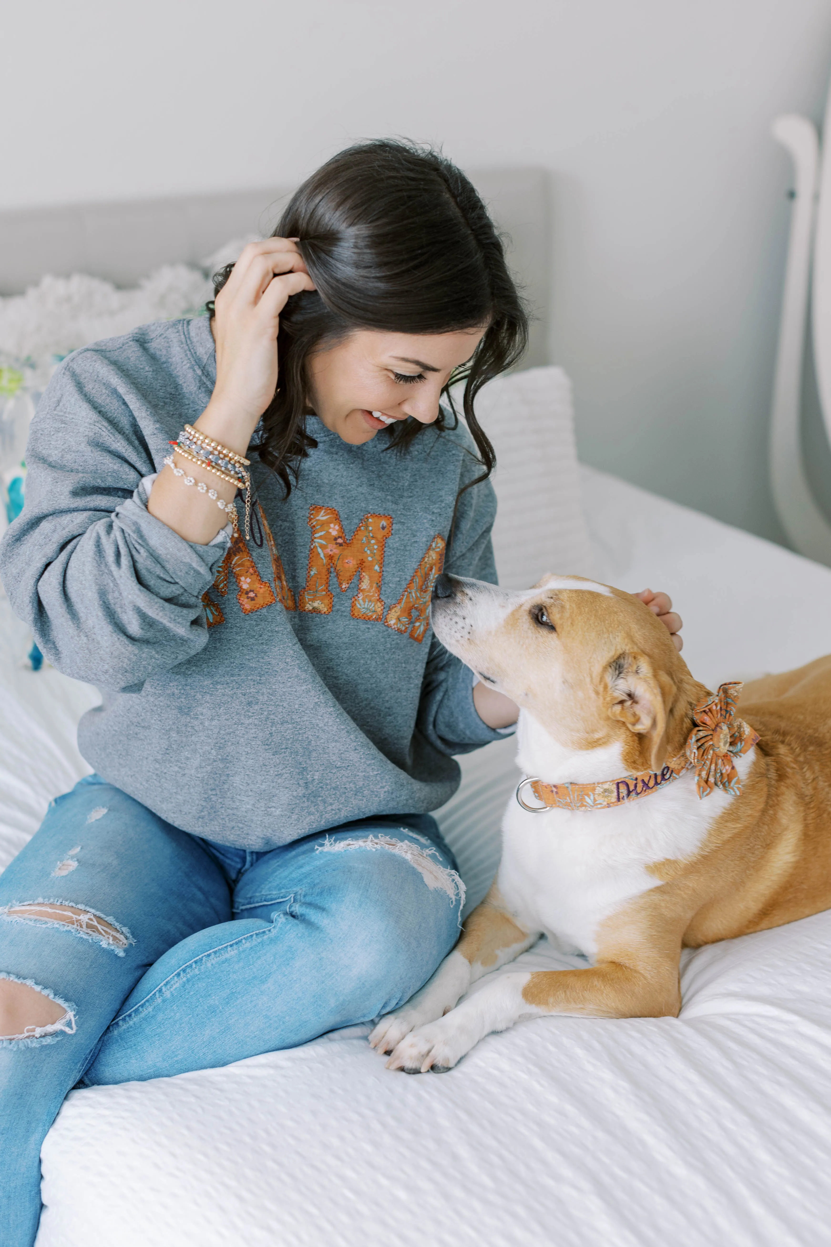 Personalized Dog Collar | Fall Rustic Floral Dog Collar | Duke & Fox®