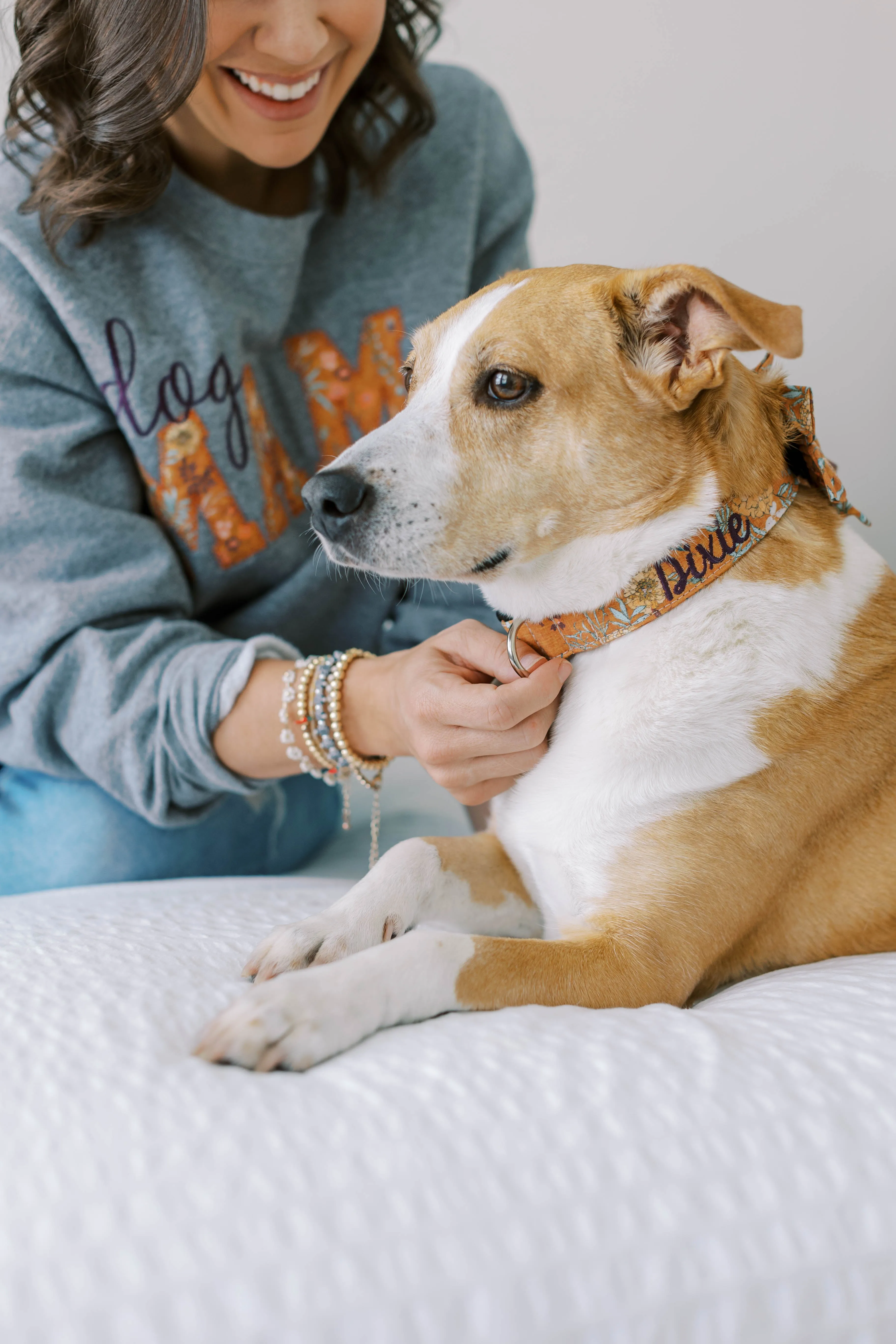 Personalized Dog Collar | Fall Rustic Floral Dog Collar | Duke & Fox®