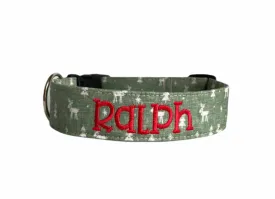 Personalized Dog Collar | Reindeer Dog Collar | Duke & Fox®