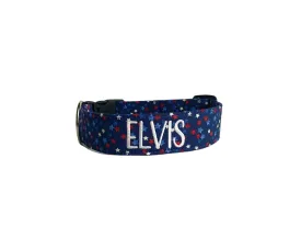 Personalized Dog Collar | Stars 4th of July Dog Collar | Duke & Fox®