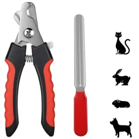 Professional Beauty Tool Pet Dog Puppy Cats Claw Nail Clipper Cutter   File Set