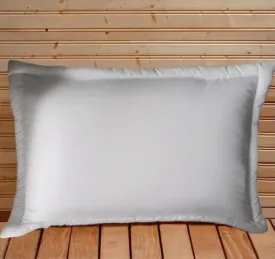 QUEEN size Micro Shredded Memory Foam Bed Pillow   Down alternative filled Cover - White and Cream