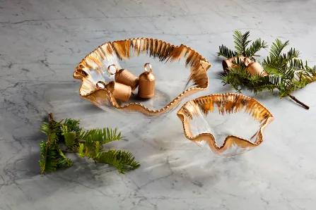 Ruffled Bowls Set of 2