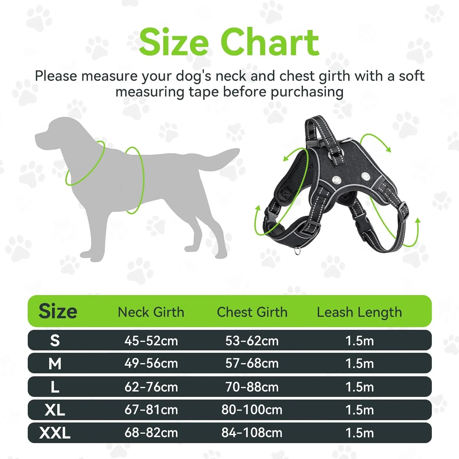 TECSPACE No Pull Light Up Dog Harness and Leash Set, Escape Proof Reflective Adjustable Soft Padded Pet Vest with Easy Control Handle for Small Medium Large Dogs and Cats, Forest camouflage