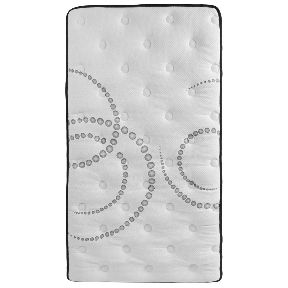 Twin 10 Inch Foam Pocket Spring Mattress, 2 inch Gel Memory Foam Topper Bundle