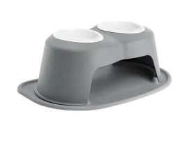 WeatherTech Double High Pet Feeding System - 8" with 32 oz Poly Bowls