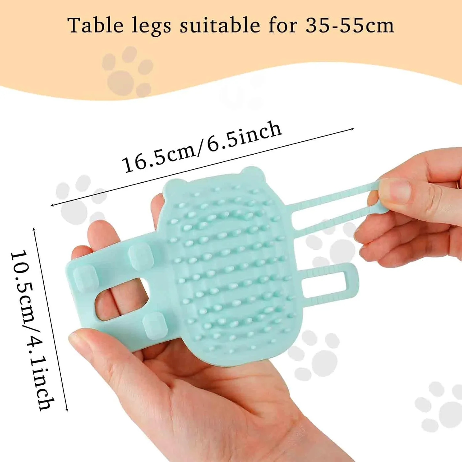 YOUNGFLY 2 Pack Cat Self Groomer Rubber Cat Brush Hair Wall Scratcher Pet Rubbing Corner Grooming Combs Self Massage Cleaning Tool Indoor for Long & Short Fur Cats Glove Bathing Brush Dogs White