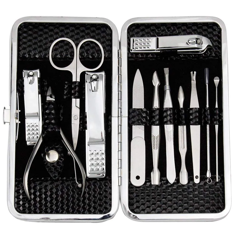 ZIZZON Professional Nail Care kit Manicure Grooming Set with Travel Case(Rose Gold)